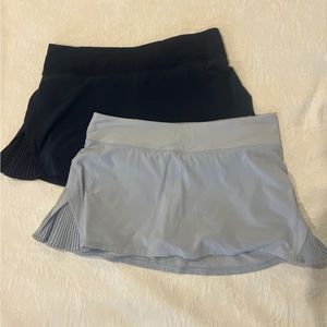 Bundle of Lululemon Play off the Pleats skirts Size 10